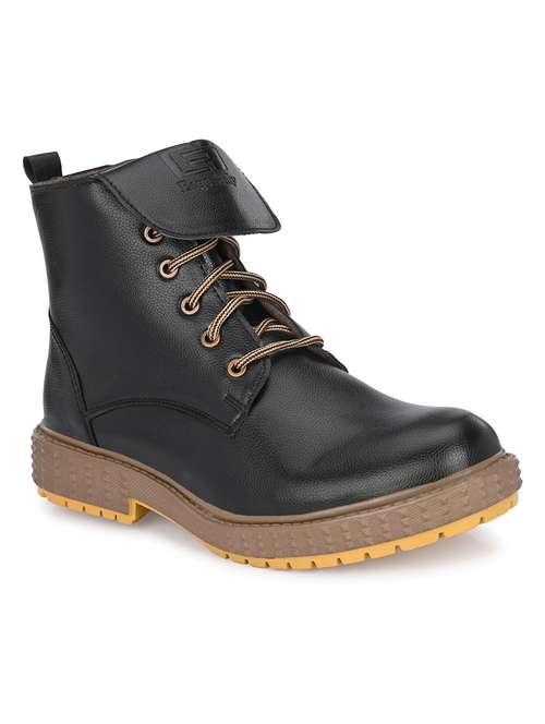 men black lace up boots - 19188728 - Standard Image - 0