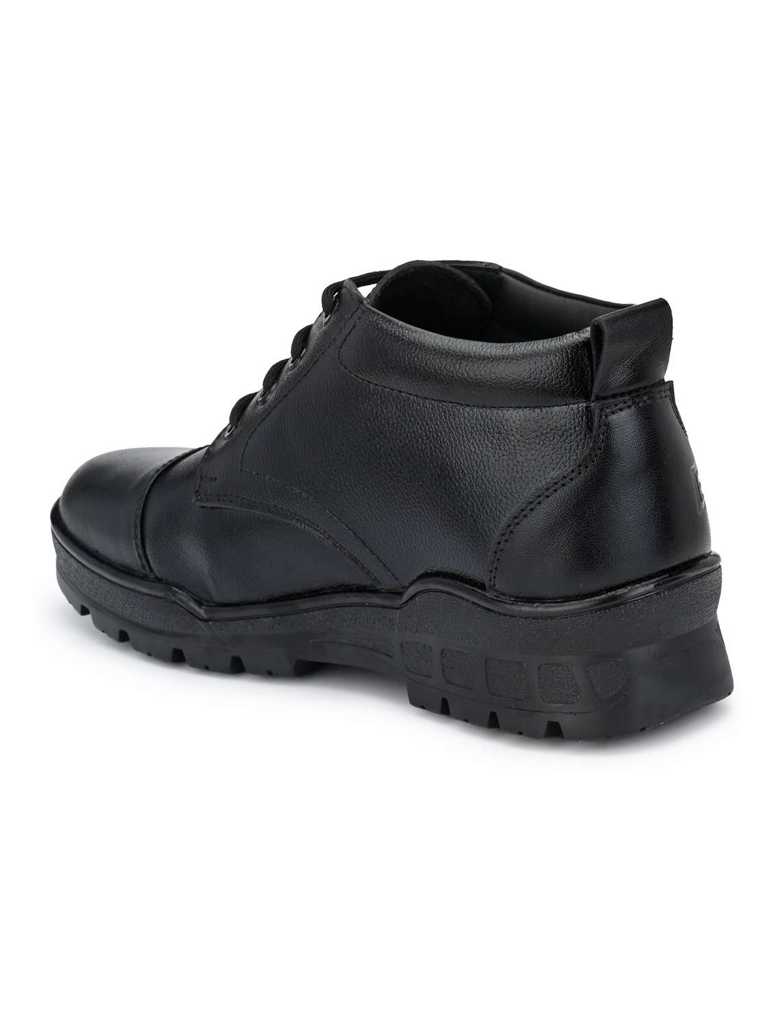 black solid lace up boots - 19190059 -  Standard Image - 5