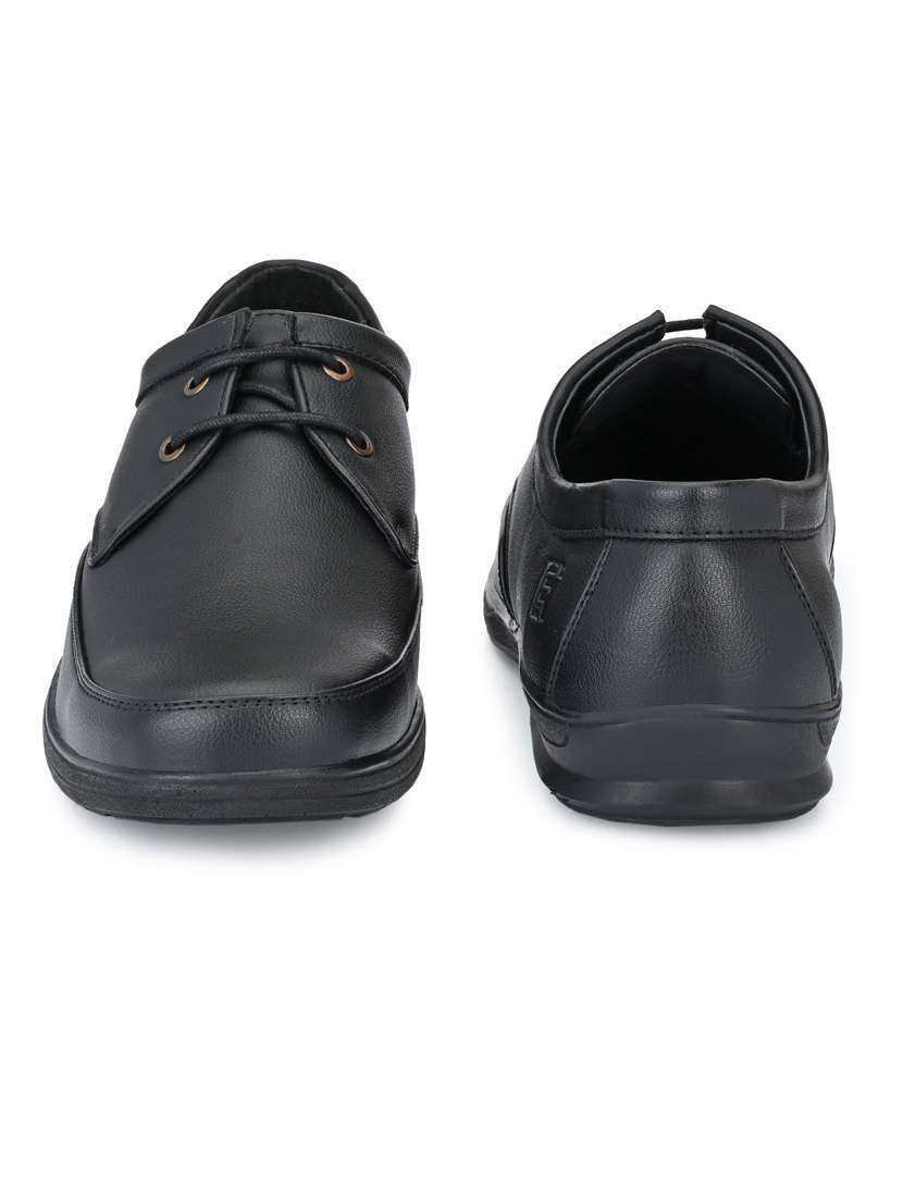 black solid formal shoes - 19190940 -  Standard Image - 3