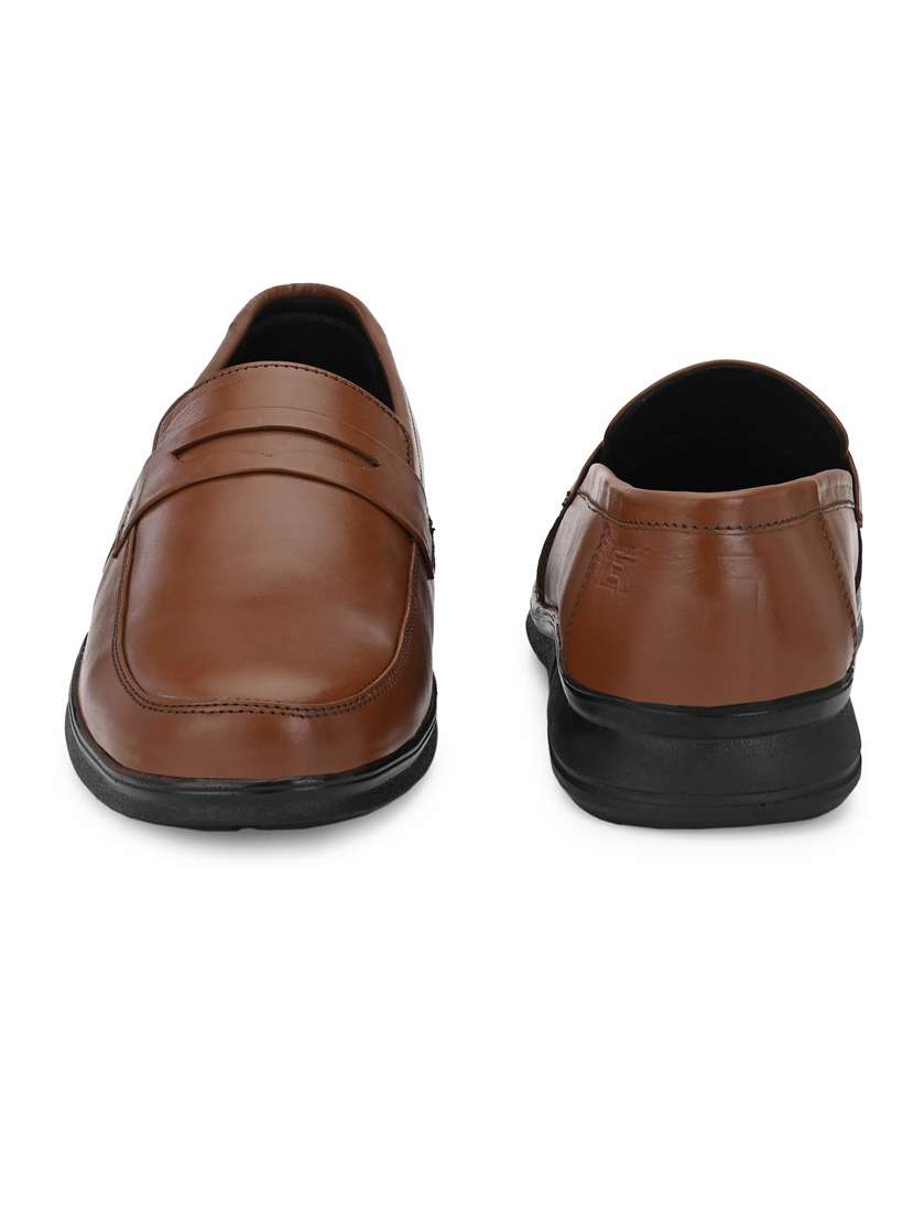 Brown Solid Formal Shoes - 19190980 -  Standard Image - 5