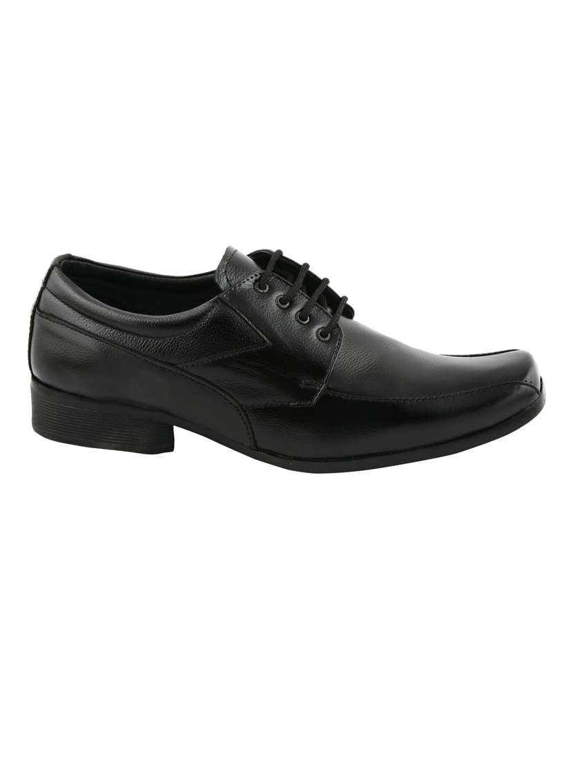 black solid formal shoes - 19190988 -  Standard Image - 5