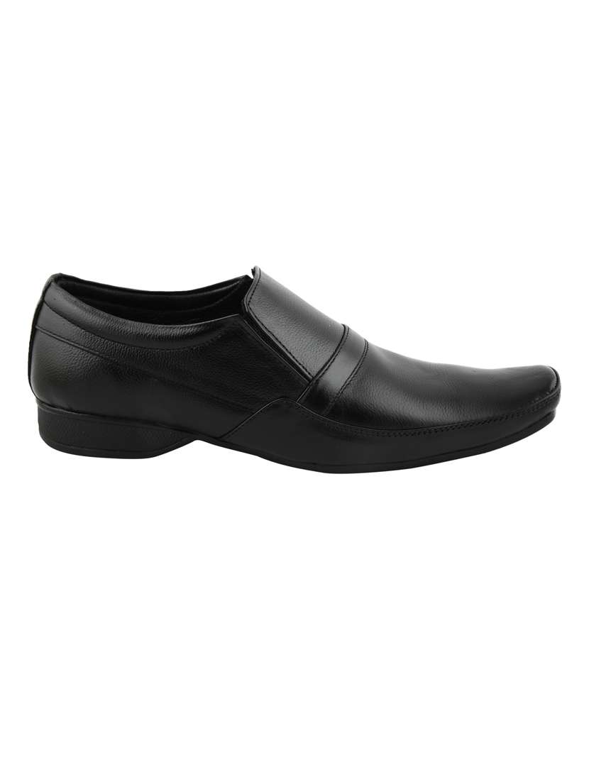 black solid formal shoes - 19190992 -  Standard Image - 3