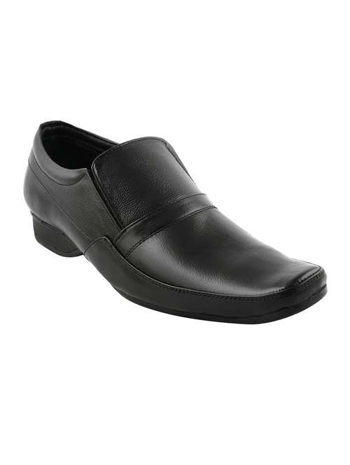 black solid formal shoes - 19191013 -  Standard Image - 0
