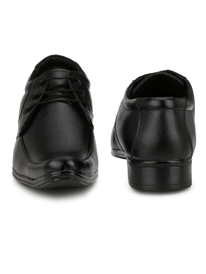 black solid formal shoes - 19191013 -  Standard Image - 3