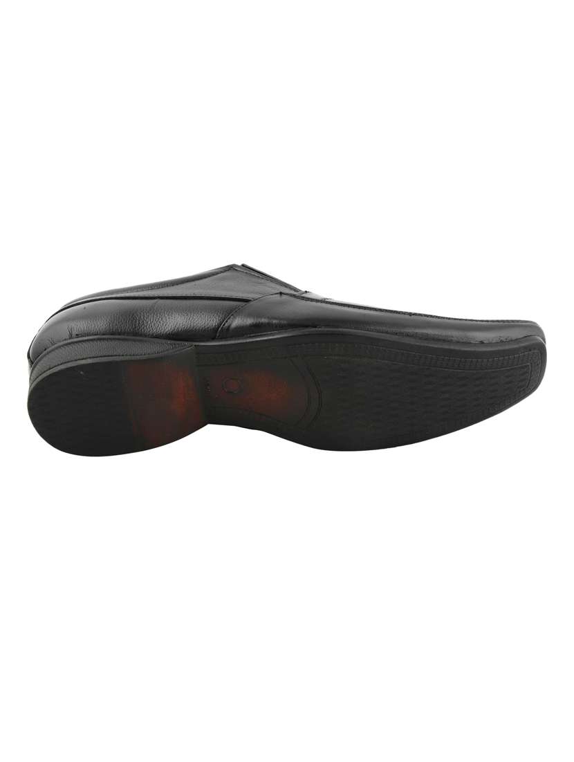 black solid formal shoes - 19191013 -  Standard Image - 5