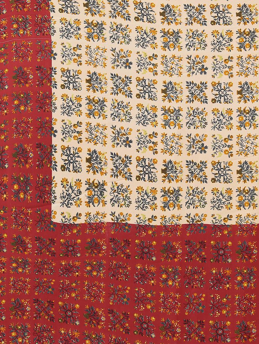floral printed saree with blouse - 19196126 - Standard Image - 5
