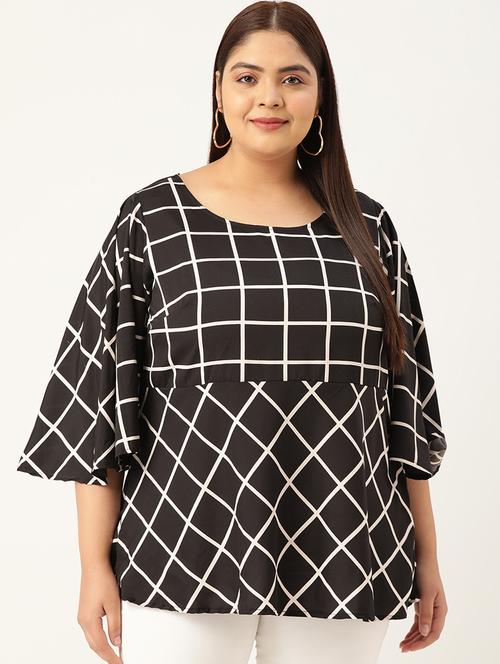 women's straight round neck top - 19196129 -  Standard Image - 0