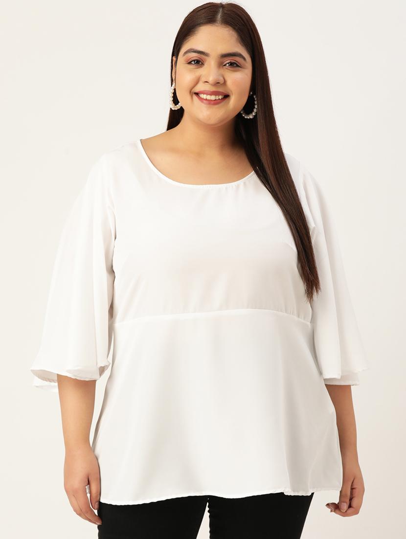 women's straight round neck top - 19196136 -  Zoom Image - 0