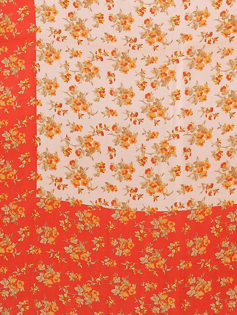 floral printed half & half saree - 19197335 - Standard Image - 5