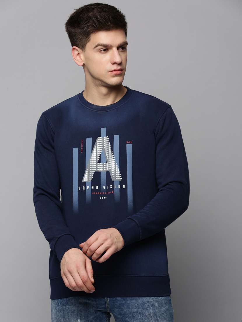 mens front print sweatshirt