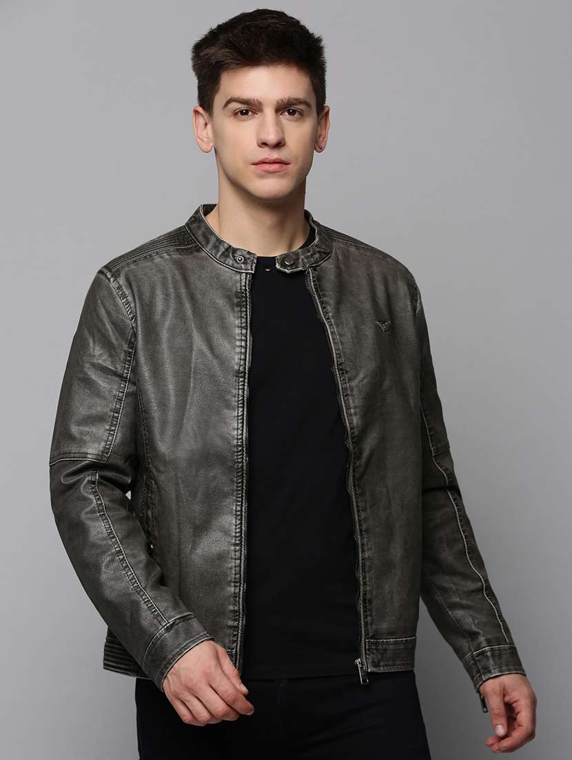 buy-online-grey-leather-casual-jacket-from-jackets-for-men-by-showoff