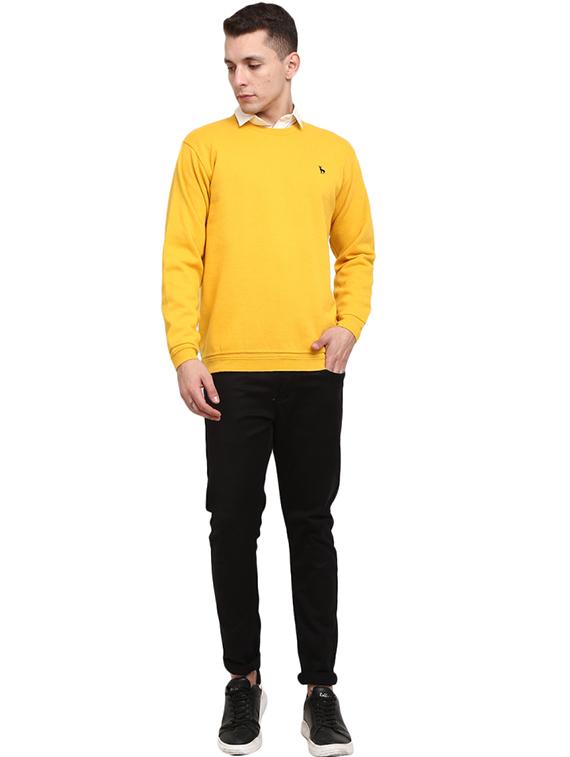round neck self design pullover - 19197577 - Standard Image - 3