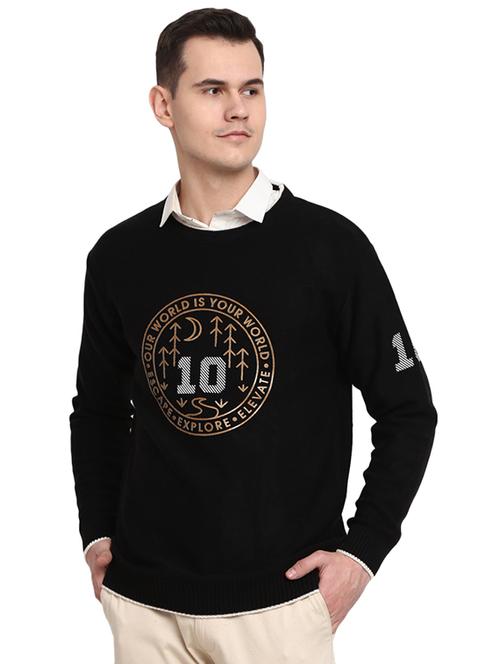 round neck printed pullover - 19197632 - Standard Image - 0