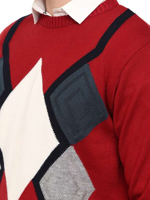 men round neck solid sweater - 19197649 -  Standard Image - 5