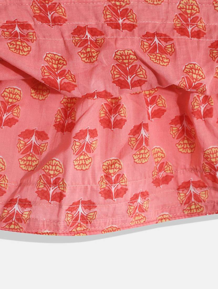 printed cotton kurta sharara set - 19197730 - Standard Image - 5