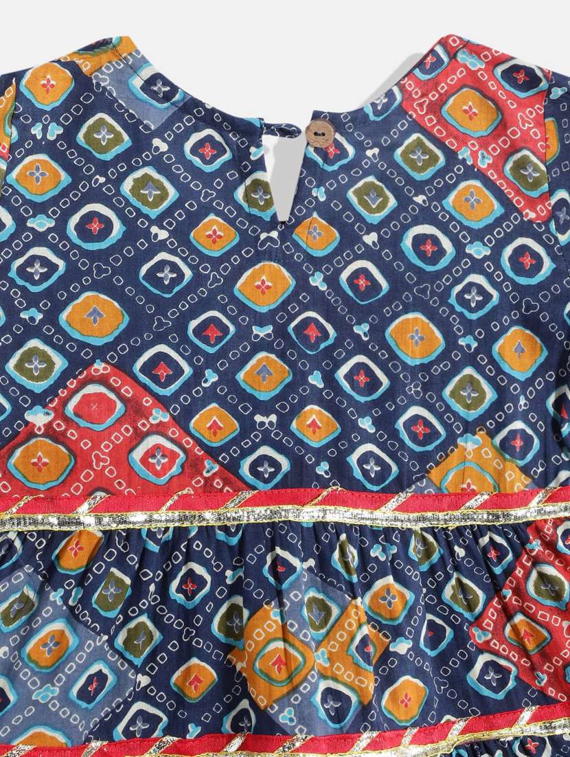 printed cotton party gown - 19197786 -  Standard Image - 3