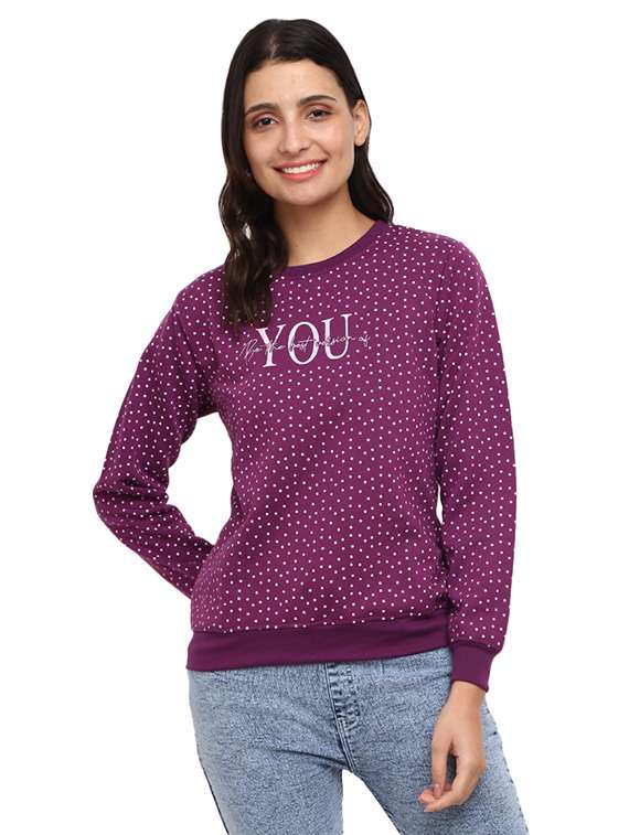women's all over print sweatshirt