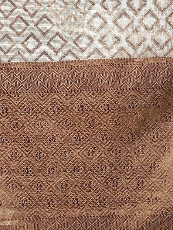 self design kanjivaram saree with blouse - 19198013 - Standard Image - 3