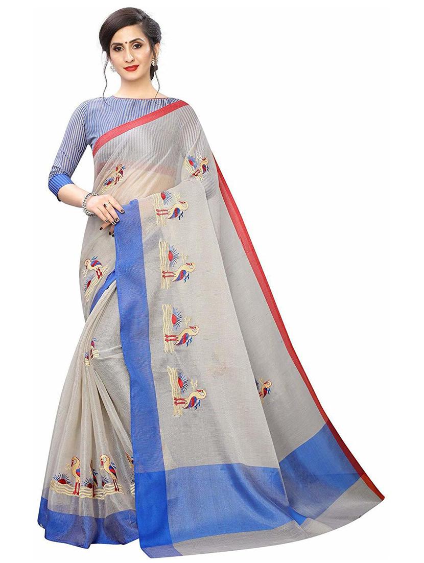 self design printed saree - 19198212 - Zoom Image - 0