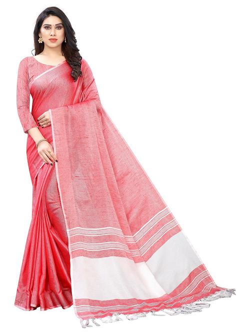 self design woven saree with blouse - 19198576 -  Standard Image - 0