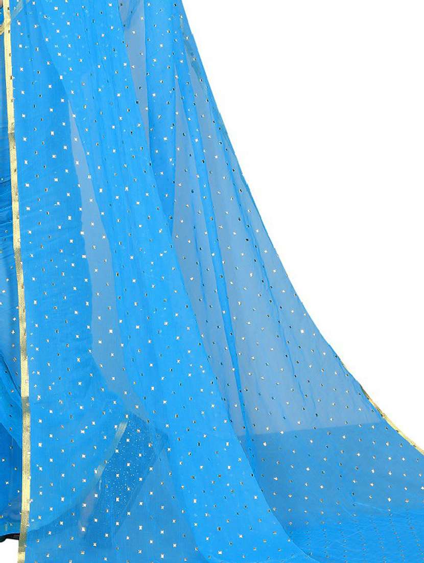 light blue self design saree with blouse - 19198663 - Standard Image - 3