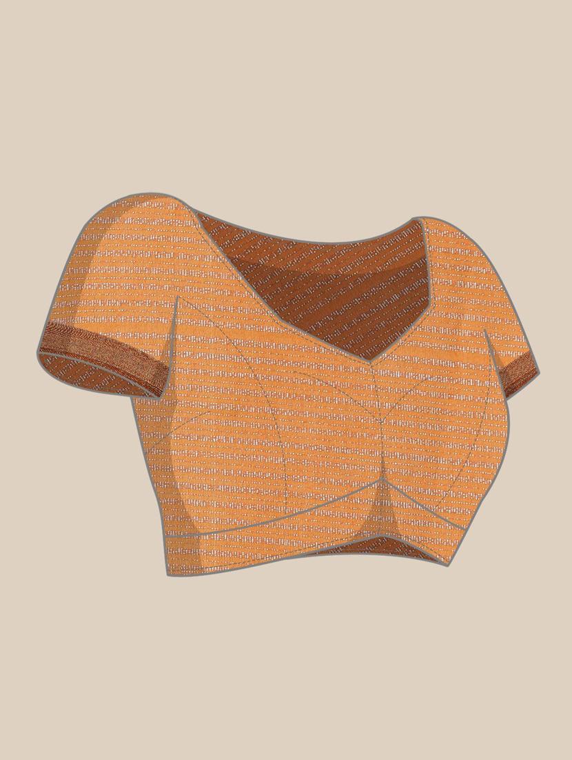 self design woven saree with blouse - 19198740 - Standard Image - 3