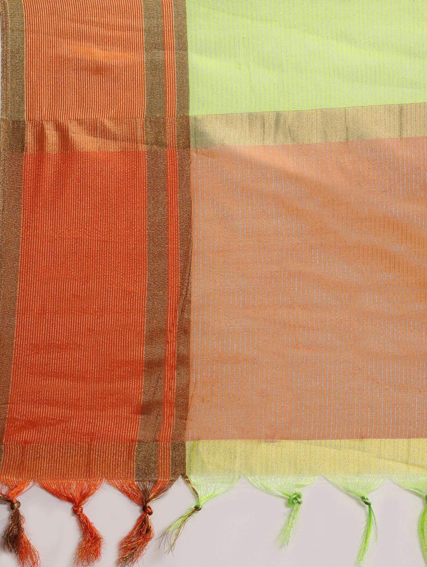self design woven saree with blouse - 19198740 - Standard Image - 5