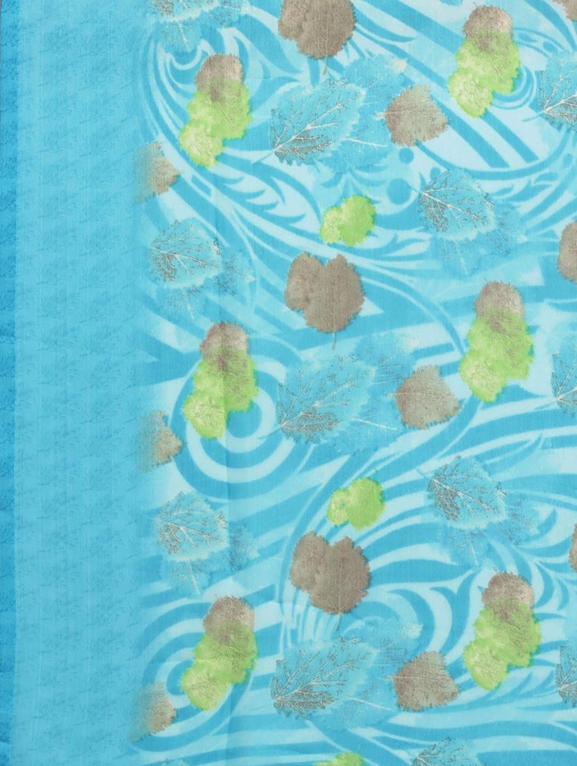floral printed saree with blouse - 19199284 - Standard Image - 5