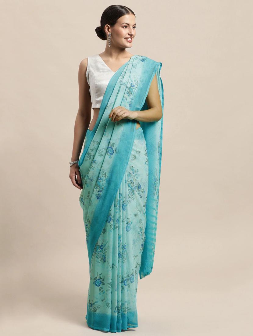 floral printed saree - 19199288 - Zoom Image - 0