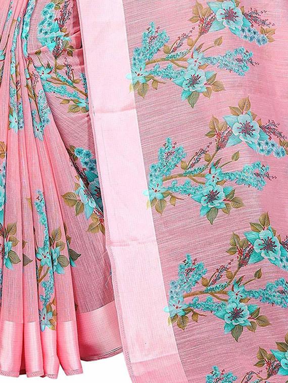 floral printed saree - 19199503 - Standard Image - 3