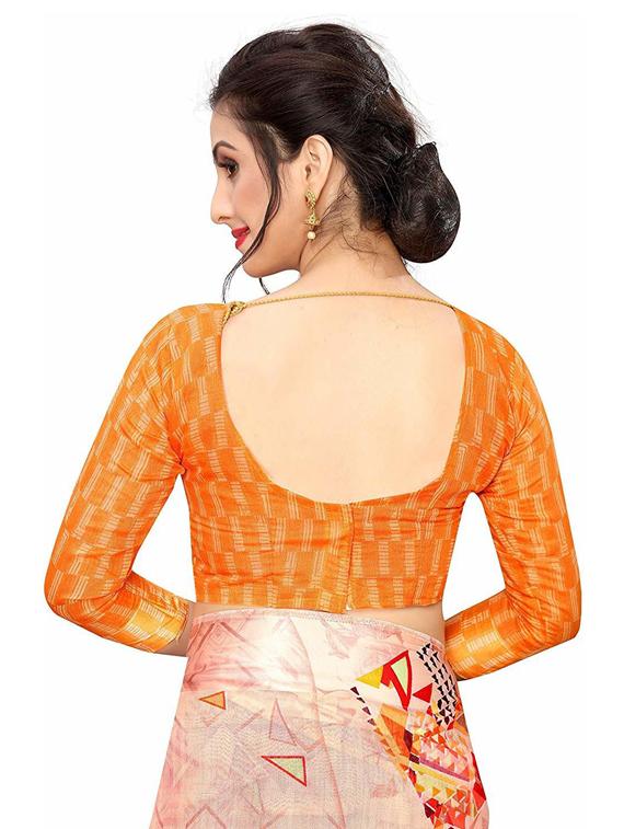 geometric printed saree - 19199527 - Standard Image - 3