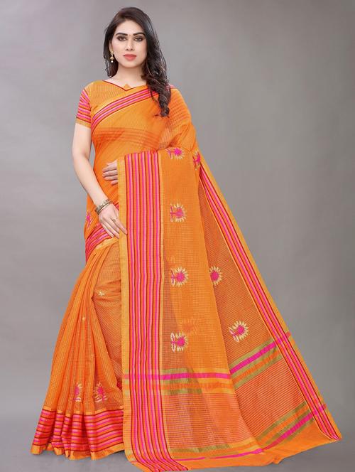 embroidered woven saree - 19199756 -  Standard Image - 0
