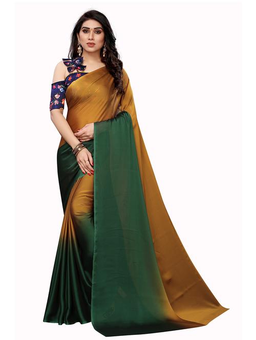 shaded plain saree - 19199795 -  Standard Image - 0