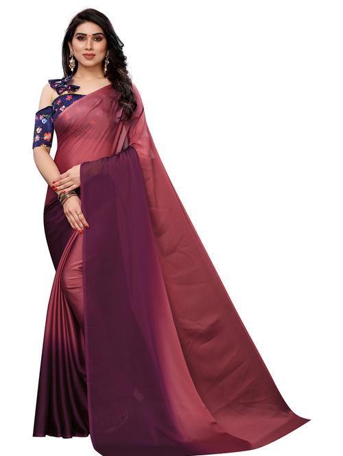 shaded plain saree - 19199798 -  Standard Image - 0