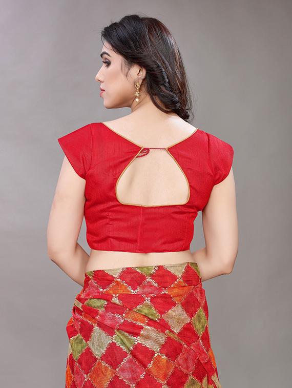 multi colored printed saree with blouse - 19199984 - Standard Image - 3