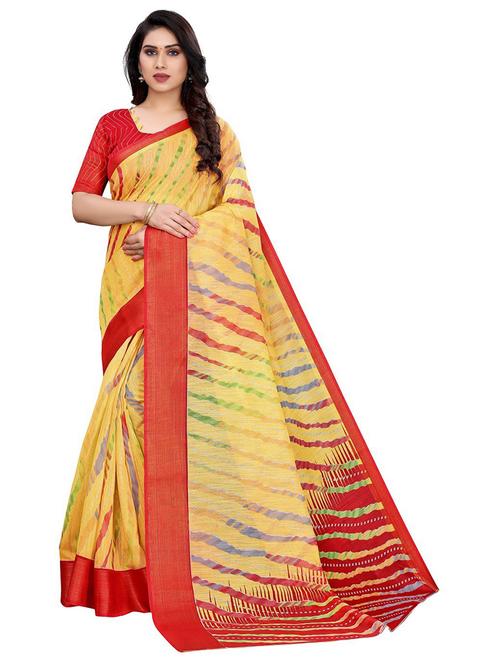 leheriya printed saree with blouse - 19200118 - Standard Image - 0
