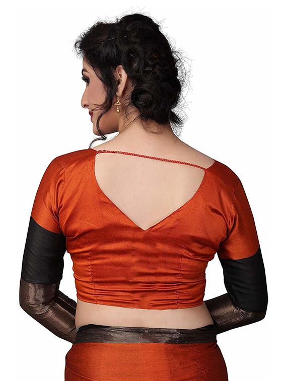 self design woven saree with blouse - 19200162 - Standard Image - 3