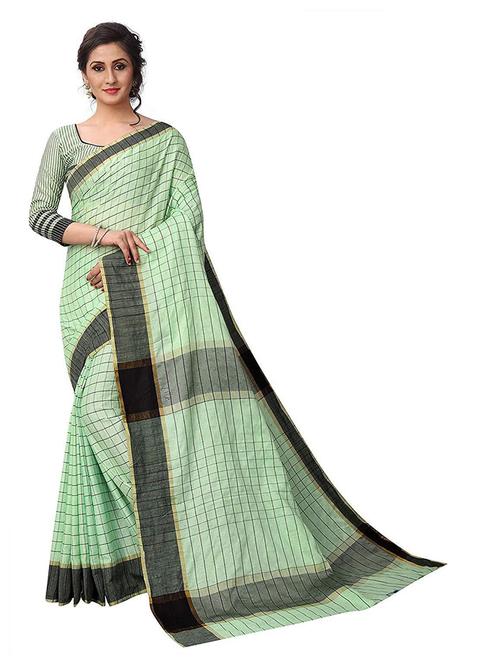 check printed saree - 19200271 -  Standard Image - 0