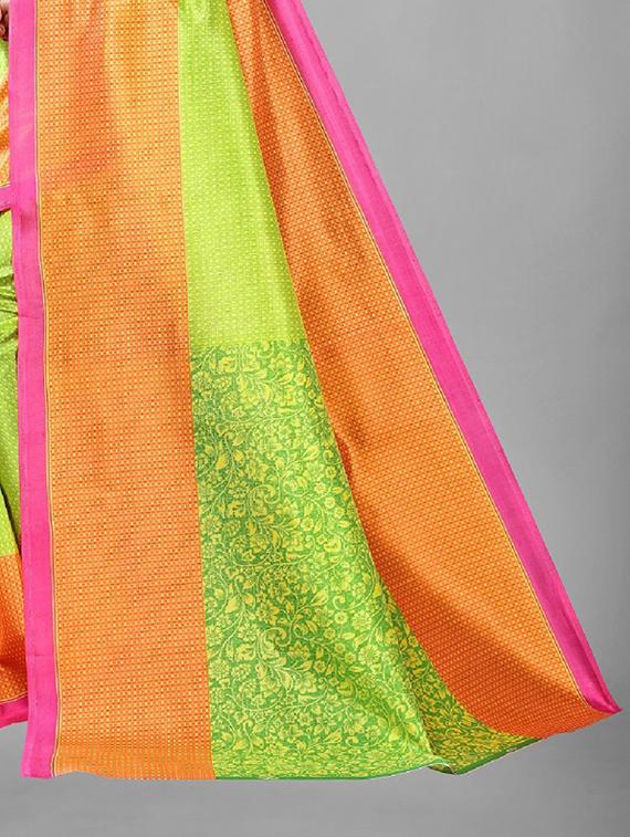 self design woven saree with blouse - 19200276 - Standard Image - 3