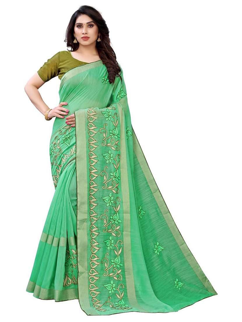 floral printed saree with blouse - 19200315 - Zoom Image - 0