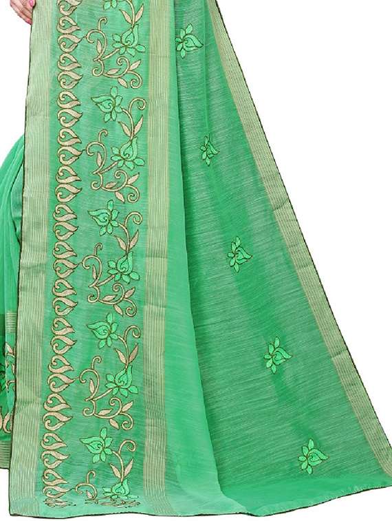 floral printed saree with blouse - 19200315 - Standard Image - 3