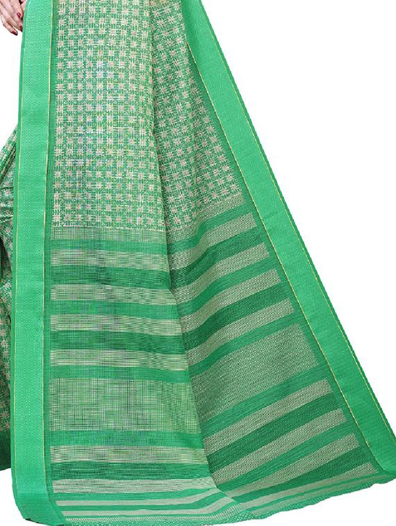 self design woven saree with blouse - 19200317 - Standard Image - 3