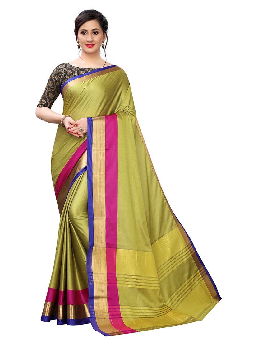 self design woven saree with blouse - 19200376 - Zoom Image - 0