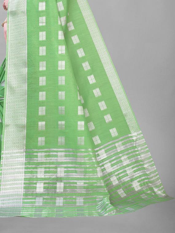 self design woven saree with blouse - 19200386 - Standard Image - 3