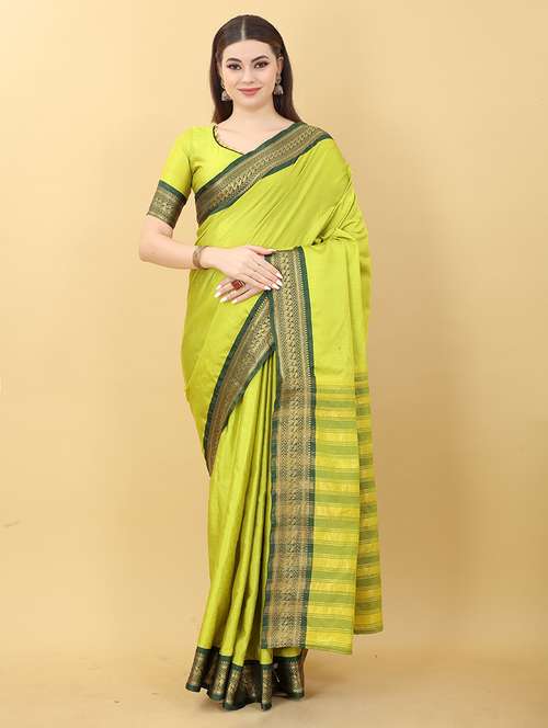 self design woven saree with blouse - 19200387 -  Standard Image - 0