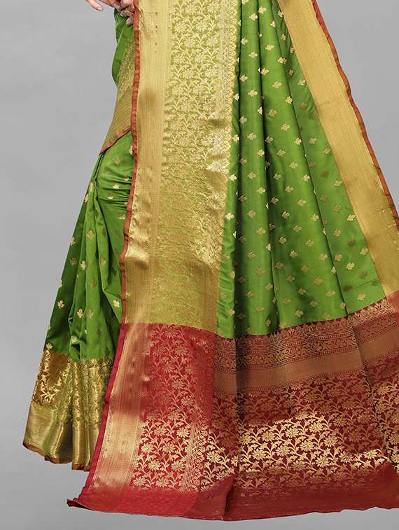self design woven saree with blouse - 19200425 - Standard Image - 3