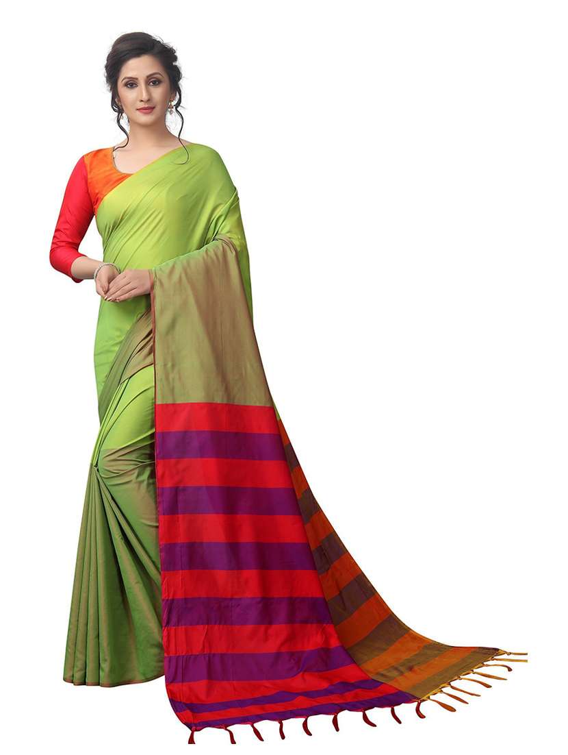 self design woven saree with blouse - 19200427 - Zoom Image - 0