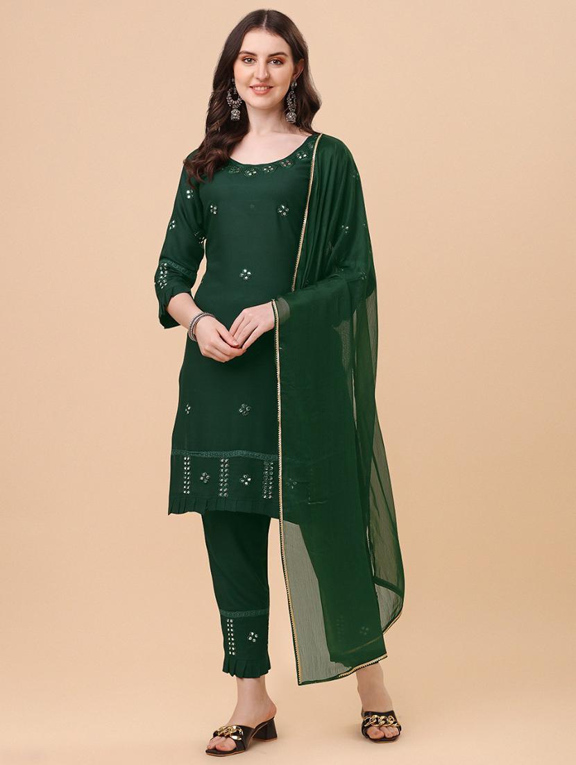 embroidered kurta pant set - 19200516 - Zoom Image - 0