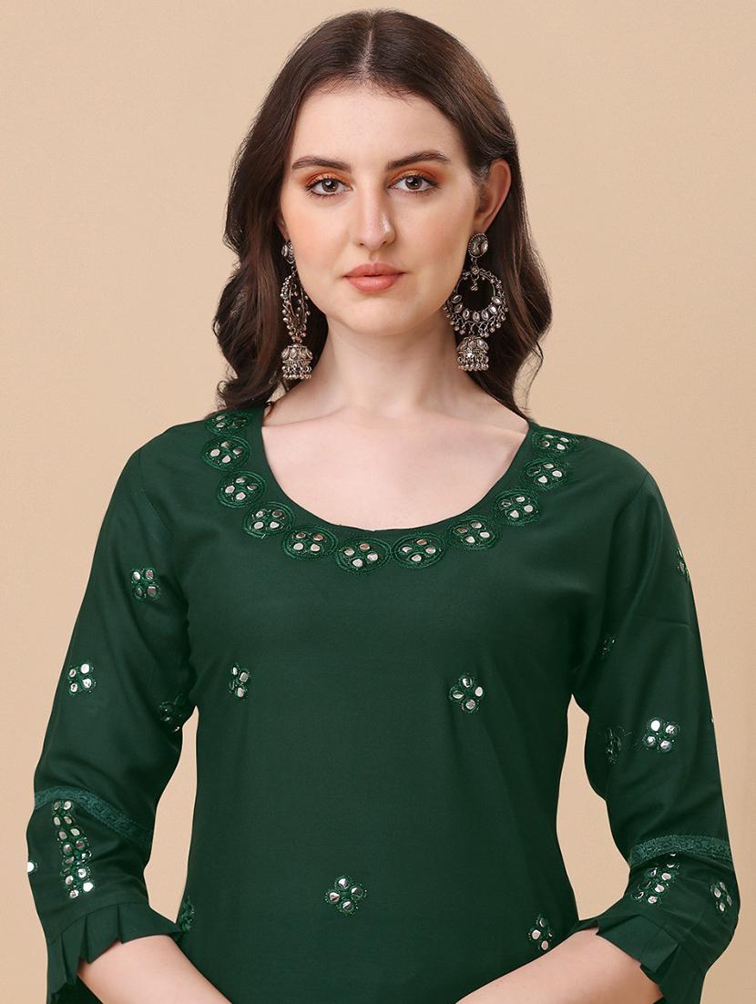 embroidered kurta pant set - 19200516 - Standard Image - 5