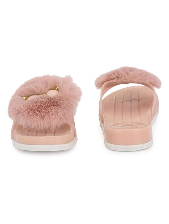 women pink flats flip flop - 19201702 - Standard Image - 3